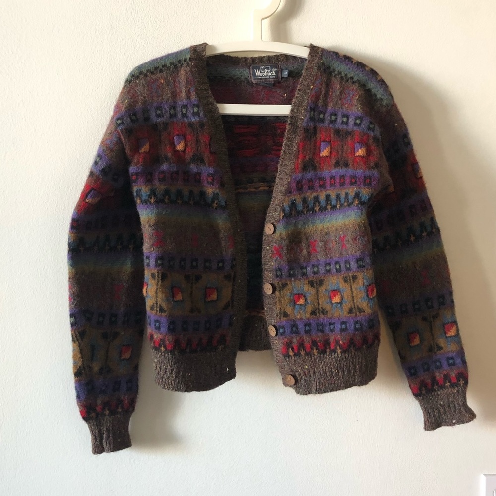 Woolrich wool cardigan sweater
